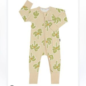 Bonds Zip Wondersuit Tropicle Palms Size 6-12‎ Months Nwt